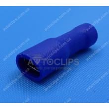 FDFD 2-187(8) Клемма 4,8 мм. гнездовая (мама) в полной изоляции синяя FDFD 2-187(8) Клемма 4,8 мм. гнездовая (мама) в полной изоляции синяя