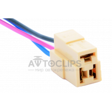 RPK3 Разъем 3-конт. гнездовой резистора печки ВАЗ 2108, кнопки багажника, сигнала ВАЗ 2110 RPK3 Разъем 3-конт. гнездовой резистора печки ВАЗ 2108, кнопки багажника, сигнала ВАЗ 2110