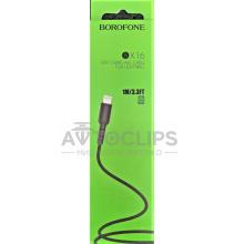 Кабель Borofone BX16 Easy Lighting black Кабель Borofone BX16 Easy Lighting black