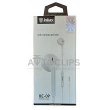 Наушники Inkax OE-09 white (с микрофоном) Наушники Inkax OE-09 white (с микрофоном)