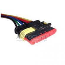 RP164 Разъем 6-к гнездовой влагозащищенный серии 1,5мм AMP TE 2820901 серии SuperSeaL 1,5 с проводом RP164 Разъем 6-к гнездовой влагозащищенный серии 1,5мм AMP TE 2820901 серии SuperSeaL 1,5 с проводом