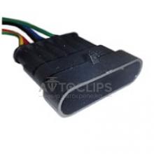 RP170 Разъем 6-к штырьевой влагозащищенный серии 1,5мм аналог AMP TE 2821081 серии SuperSeaL 1,5 с проводом RP170 Разъем 6-к штырьевой влагозащищенный серии 1,5мм аналог AMP TE 2821081 серии SuperSeaL 1,5 с проводом