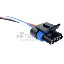 RP174 Разъем 12162189 12162188 12162190 ВАЗ, Lanos датчика регулятора холостого хода 4-конт. черный RP174 Разъем 12162189 12162188 12162190 ВАЗ, Lanos датчика регулятора холостого хода 4-конт. черный