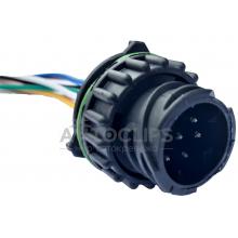 RP225 Разъем 7-контактный штырьевой байонетный герметичный аналог TE 1718230-1 серии 1.5 с проводом RP225 Разъем 7-контактный штырьевой байонетный герметичный аналог TE 1718230-1 серии 1.5 с проводом