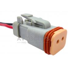 RP1097 Разъем 2-к DT06-2S отв. часть RP1098 RP1097 Разъем 2-к DT06-2S отв. часть RP1098