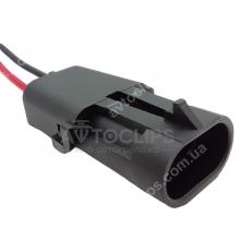 RP1223 Разъем 2-к штырьевой 12010973 отв.часть RP1010 RP1223 Разъем 2-к штырьевой 12010973 отв.часть RP1010