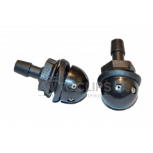 Форсунка омывателя двойная на гайке (круглая) Форсунка омывателя двойная на гайке (круглая)