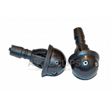 Форсунка омывателя двойная на защелке (круглая) Форсунка омывателя двойная на защелке (круглая)