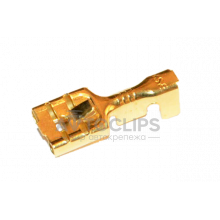 Клемма 0,3 мм. гнездовая (мама) серии 6,3 мм. под кабель 1-2,5 мм. Клемма 0,3 мм. гнездовая (мама) серии 6,3 мм. под кабель 1-2,5 мм.