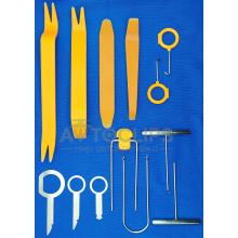 Набор съемников обшивки и магнитолы автомобильной 13 шт Набор съемников обшивки и магнитолы автомобильной 13 шт