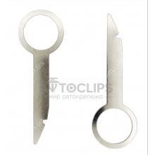 Съемник 77 мм магнитолы автомобильной Ключ металл Съемник 77 мм магнитолы автомобильной Ключ металл
