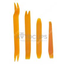 Набор съемников обшивки автомобильной Пластик 4 шт Набор съемников обшивки автомобильной Пластик 4 шт