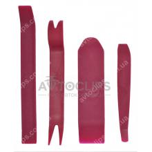 Набор съемников обшивки автомобильной Пластик 4 шт Набор съемников обшивки автомобильной Пластик 4 шт