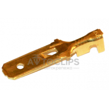 Клемма штырьевая (папа) серии 6,3 мм. под кабель 1-2,5 мм. Клемма штырьевая (папа) серии 6,3 мм. под кабель 1-2,5 мм.