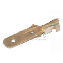 Клемма штырьевая (папа) серии 6,3 мм. под кабель 1-2,5 мм. луженая Клемма штырьевая (папа) серии 6,3 мм. под кабель 1-2,5 мм. луженая