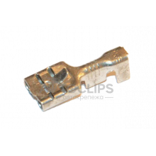 Клемма гнездовая (мама) 0,4 мм. серии 6,3 мм. под кабель 1-2,5 мм. луженая Клемма гнездовая (мама) 0,4 мм. серии 6,3 мм. под кабель 1-2,5 мм. луженая