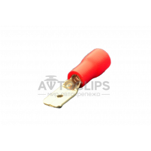 MDD 1,25-187(5) Клемма 4,8 мм. штырьевая (папа) в изоляции красная MDD 1,25-187(5) Клемма 4,8 мм. штырьевая (папа) в изоляции красная
