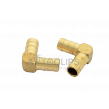 Соединитель латунный угловой 12x12 мм. Соединитель латунный угловой 12x12 мм.