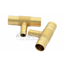 Тройник латунный 16x10x16 мм. Тройник латунный 16x10x16 мм.