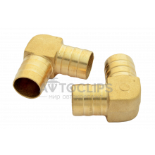 Соединитель латунный угловой 20x20 мм. Соединитель латунный угловой 20x20 мм.