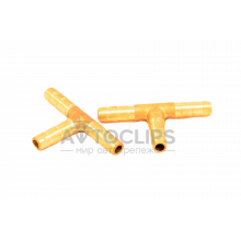 Тройник латунный 6х6 мм. Тройник латунный 6х6 мм.