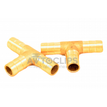 Тройник латунный 12х12 мм. Тройник латунный 12х12 мм.