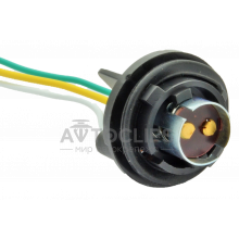 PN13 Патрон заднего фонаря Lanos, Sens 2-контактный черный (цокольн.) с проводом PN13 Патрон заднего фонаря Lanos, Sens 2-контактный черный (цокольн.) с проводом