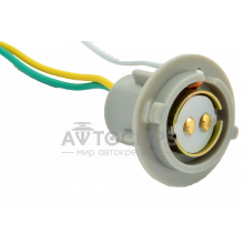 PN15 Патрон заднего фонаря Lanos, Sens 2-контактный серый (цокольн.) с проводом PN15 Патрон заднего фонаря Lanos, Sens 2-контактный серый (цокольн.) с проводом