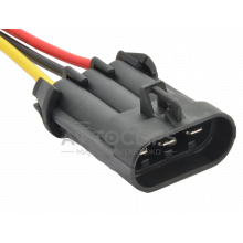 RP375 Разъем 3-х контактный аналог Delphi 12124686 для вентилятора радиатора Hella Гранта, Калина, Датсун (ответная часть к RP374) RP375 Разъем 3-х контактный аналог Delphi 12124686 для вентилятора радиатора Hella Гранта, Калина, Датсун (ответная часть к RP374)