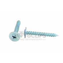 Саморез с прессшайбой 4,2х32 мм.(100шт) белый Саморез с прессшайбой 4,2х32 мм.(100шт) белый