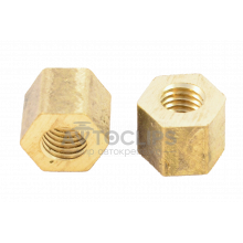 Гайка приемной трубы (латунь) 8х1,25х13 ВАЗ 2101 Гайка приемной трубы (латунь) 8х1,25х13 ВАЗ 2101