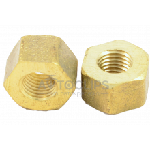 Гайка коллектора (латунь) 10х1,25х17 ЗИЛ, МАЗ Гайка коллектора (латунь) 10х1,25х17 ЗИЛ, МАЗ