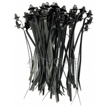 Стяжки 4,8х190 с монтажной головкой черные Стяжки 4,8х190 с монтажной головкой черные