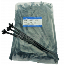 Стяжки 4,8х160 с монтажной головкой черные Стяжки 4,8х160 с монтажной головкой черные