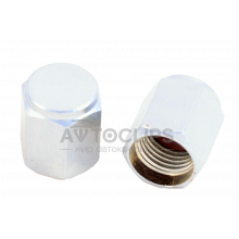 Колпачок золотника метал. хром квадратный Колпачок золотника метал. хром квадратный